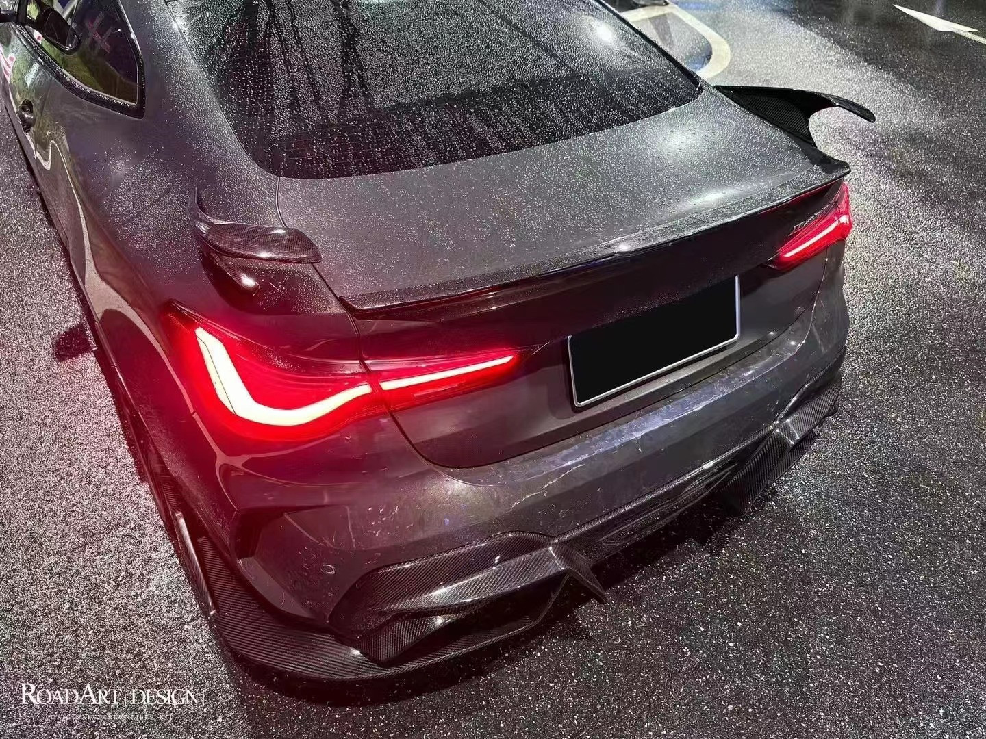 Carbon Fiber Body Kit for BMW 4 Series G22 G22 Carbon Fiber Front Shovel Diffuser Spoiler Side Skirt Dry Carbon Fiber Body Kit