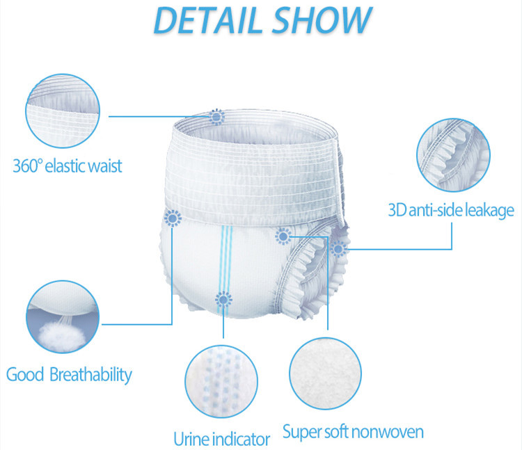 Premium Cotton Super Soft Pull Up Pants Baby Training Pants With Wetness Indicator