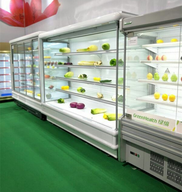 Digital Controller Supermarket Fridge Fruit And Vegetable Open Display Cooler Remote System
