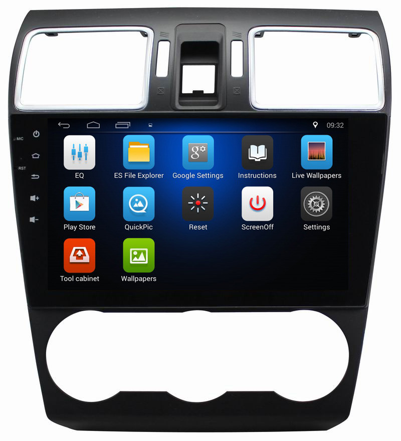 Ouchuangbo auto gps audio media stereo android 8.1 for Subaru Forester 2015 support USB SWC AUX radio dual zone video