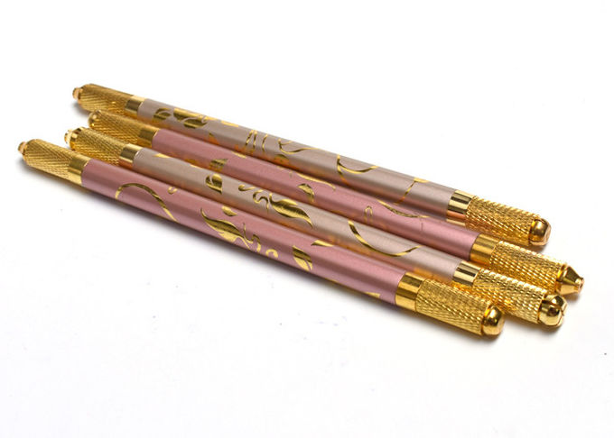 Professional Permanent Makeup Manual Pen With Double Head 17 Cm