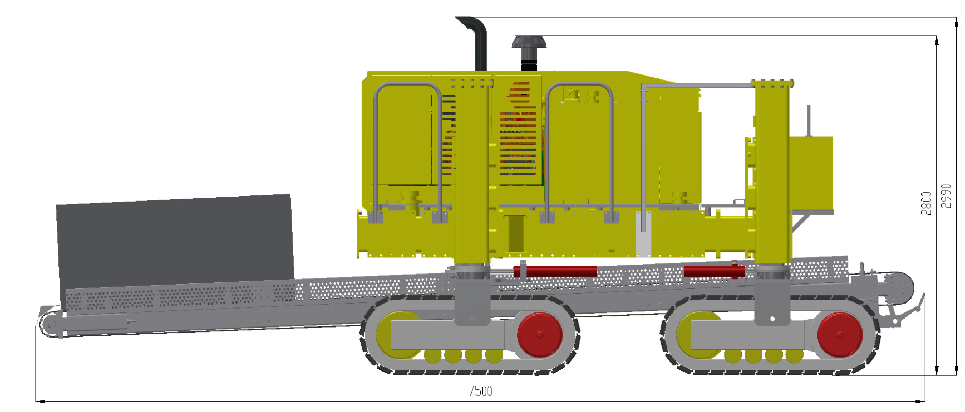 High Pressure Common Rail Control Slipform Paver For National III Emission