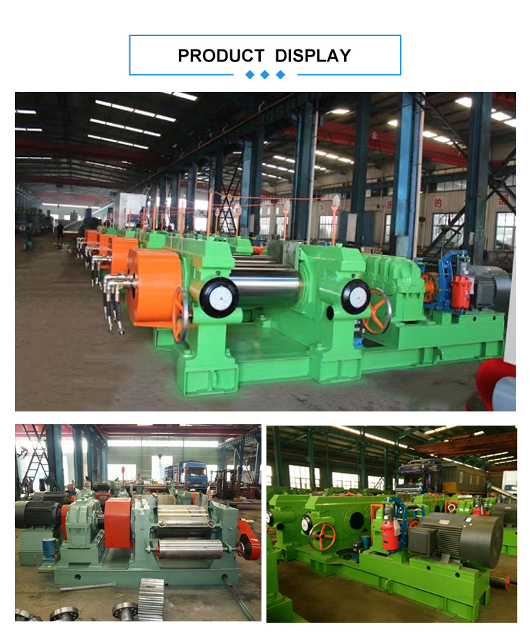55kW Two Roll Rubber Refiner Mill Rubber Process Machine Tyre Refinery