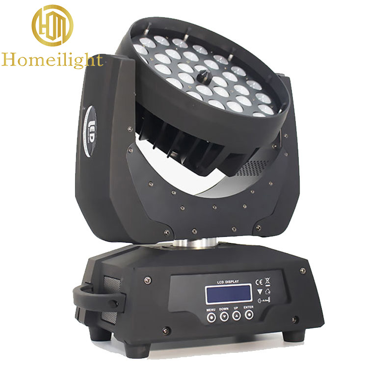 400W 36pcs 12W LED Zoom Moving Head Beam DJ Stage Lights RGBW 4in1 Control Mode DMX512