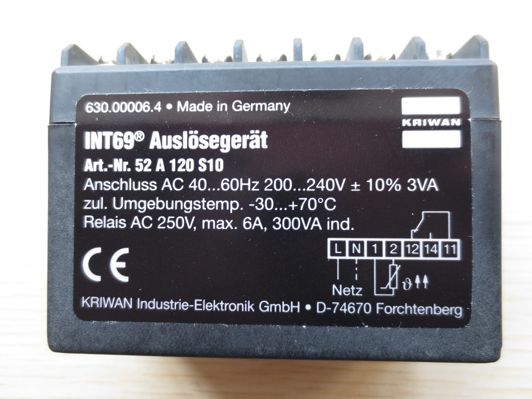 KRIWAN INT69 52A120S10 Compressor Protection Module For Refrigeration Industry