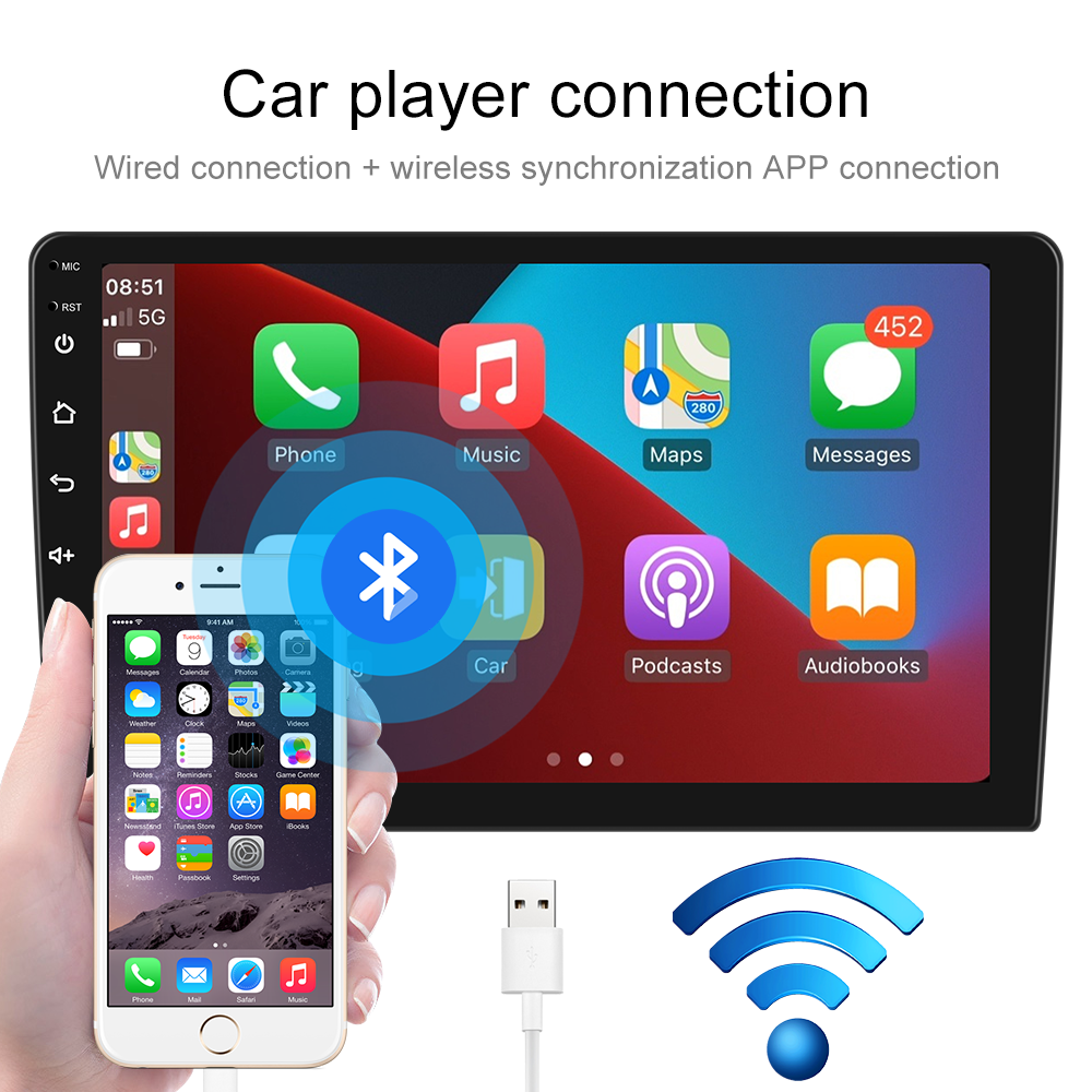 Car Radio Multimedia Video Player Navigation GPS for Peugeot 206 2001 2016 Android 10 No DVD