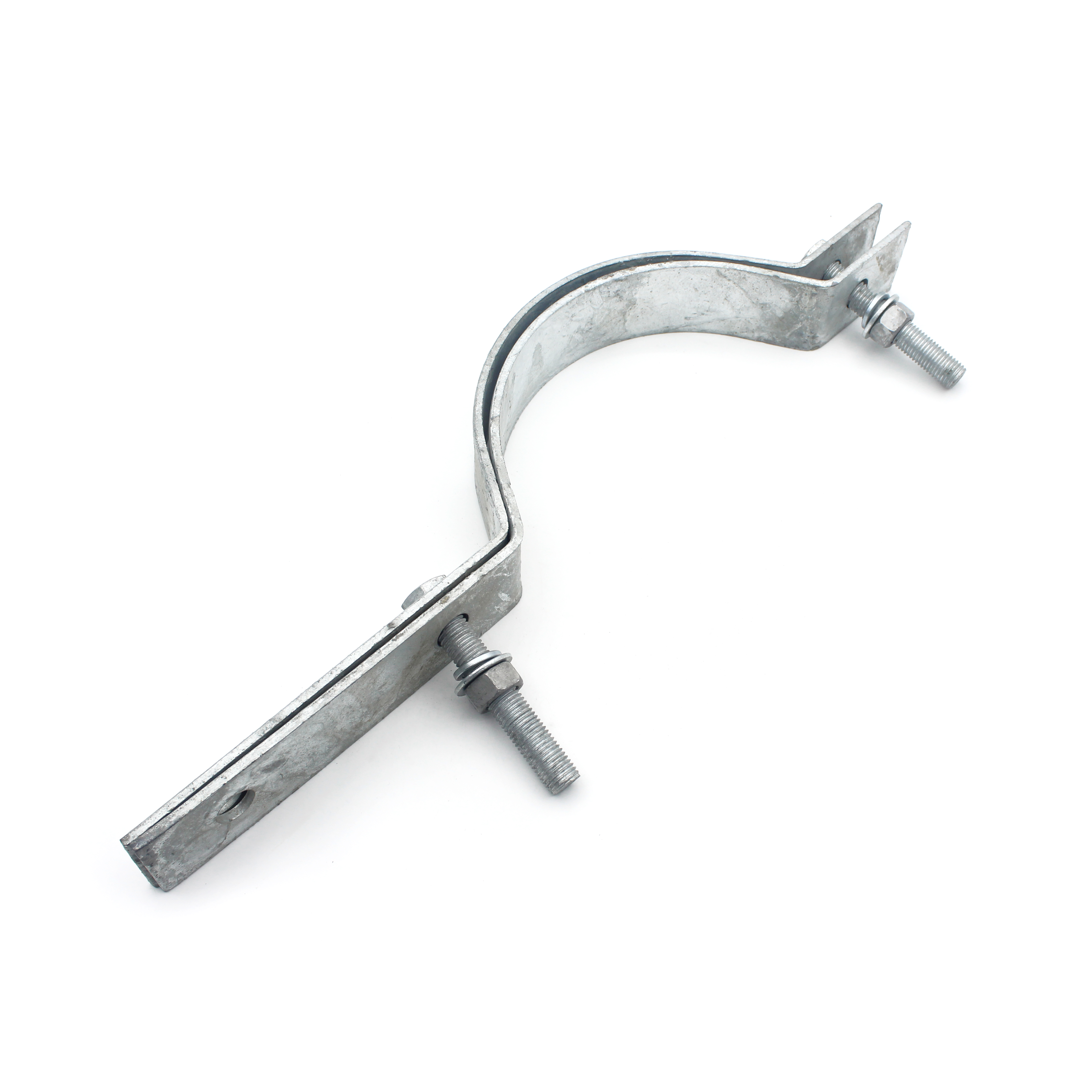 Electric Power Fitting Fastener Clamp Hold Hoop for and Hot Dip Galvanized Pole Clamp