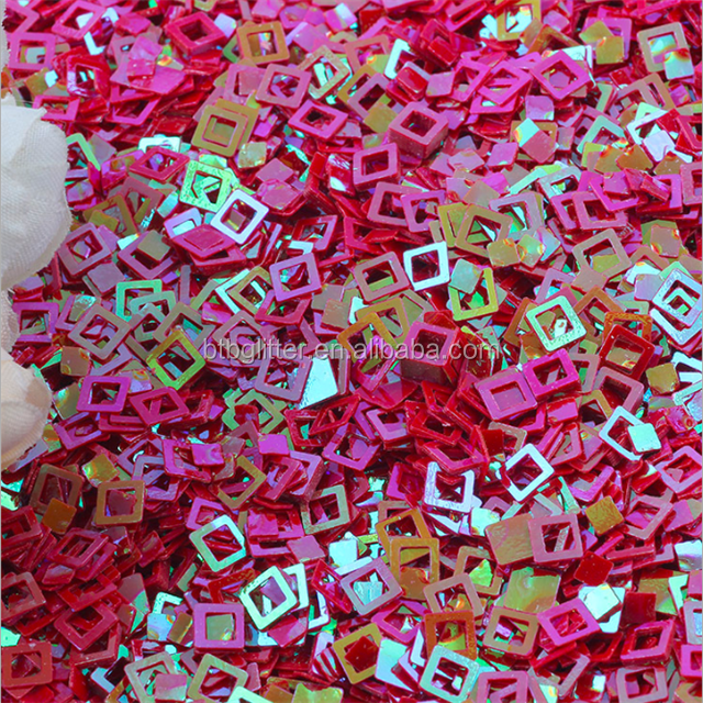 Transform Your Nails with Colourful Nail Beauty Products Plastic Blank Square Pieces Sequined Fluorescent Pieces and More