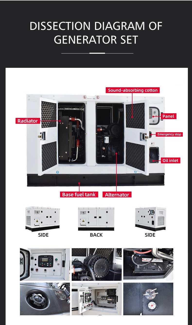 Multipurpose Silent Type Generator Genset Type Silent Practical Air Cooled Diesel Generator