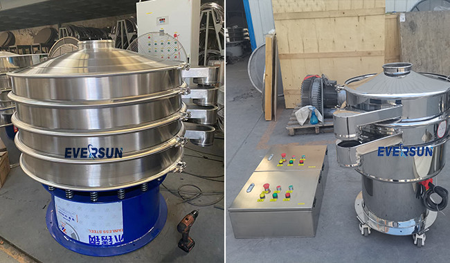 Multilayer High Efficiency Aluminum Powder Sieve Plastic Granule Vibrating Screen