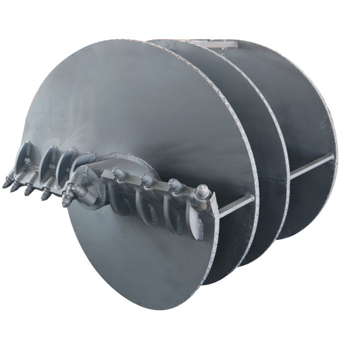 Foundation Rotary Auger Bucket Carbon Steel For Piling Rig / Drilling Rig
