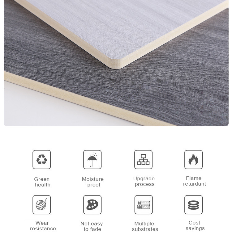 Wood Grain Wall Panels Bamboo Charcoal Wood Veneer 5mm 8mm