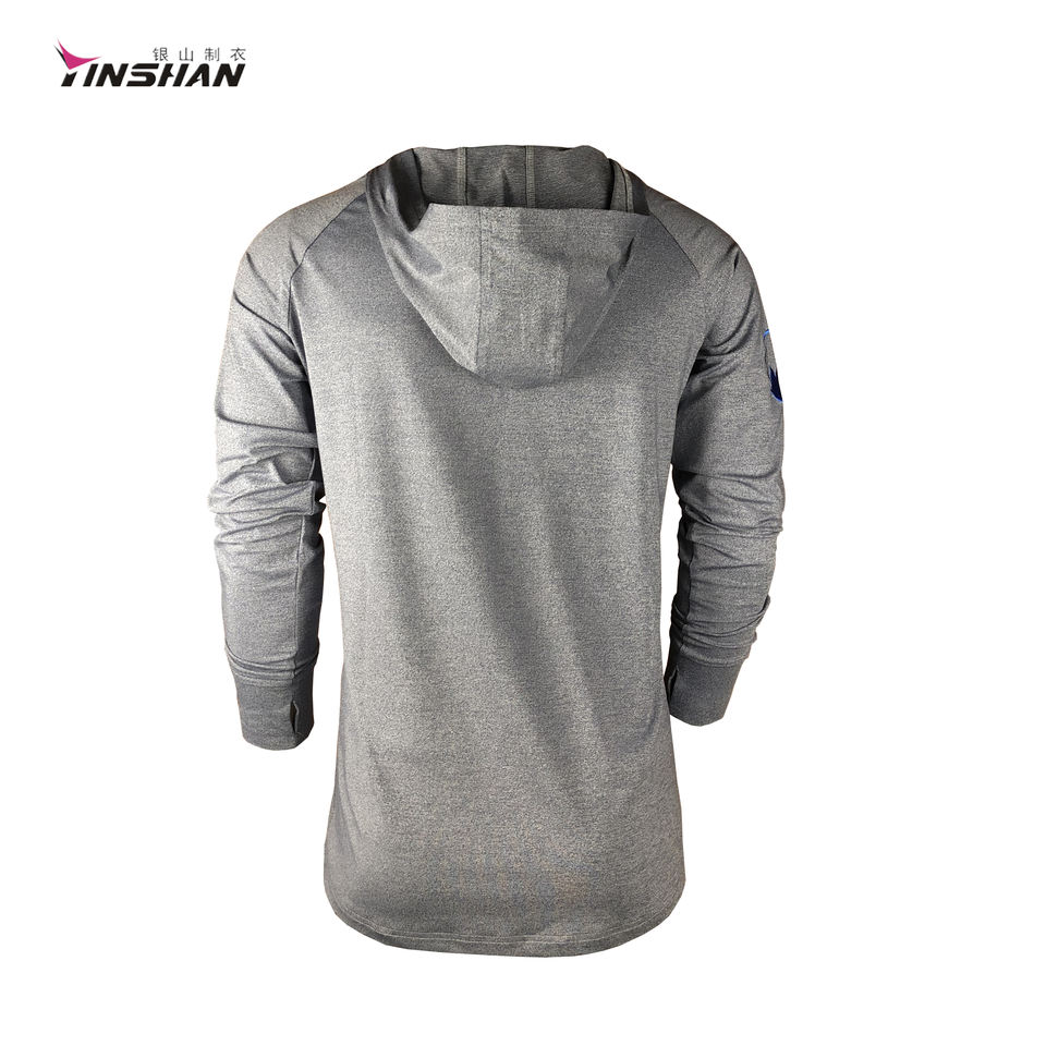 Quick Dry Gym Running Jogging Activewear Lightweight Hoodie for Men Custom Print S/M/L/XL