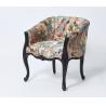 Buy cheap Elegant black oak Wood Frame French Style Chair Crazy birds Fabric Antique from wholesalers