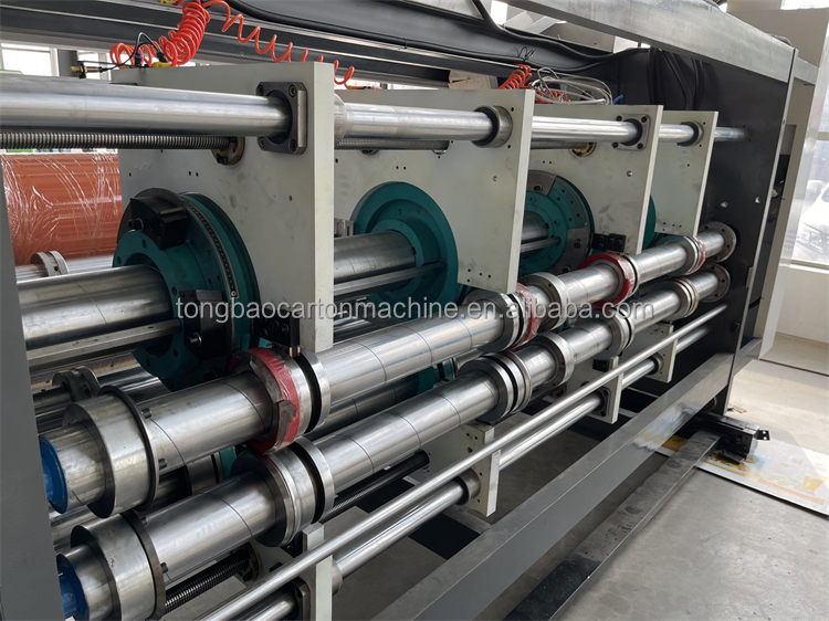 4 Color Flexo Die Cutting And Printing Machine For Cardboard Box Packaging