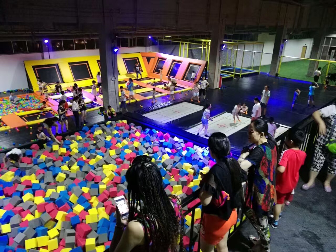 836 M2 Trampoline Attraction Multi Game Indoor Playground Trampoline World