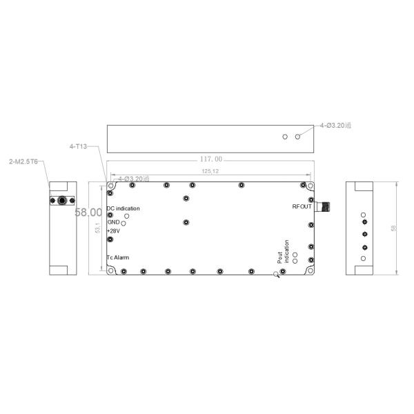 Anti Drone Module 30W 5.8g Drone Jamming Uav Signal Jammer Module With GAN And Isolation Protector