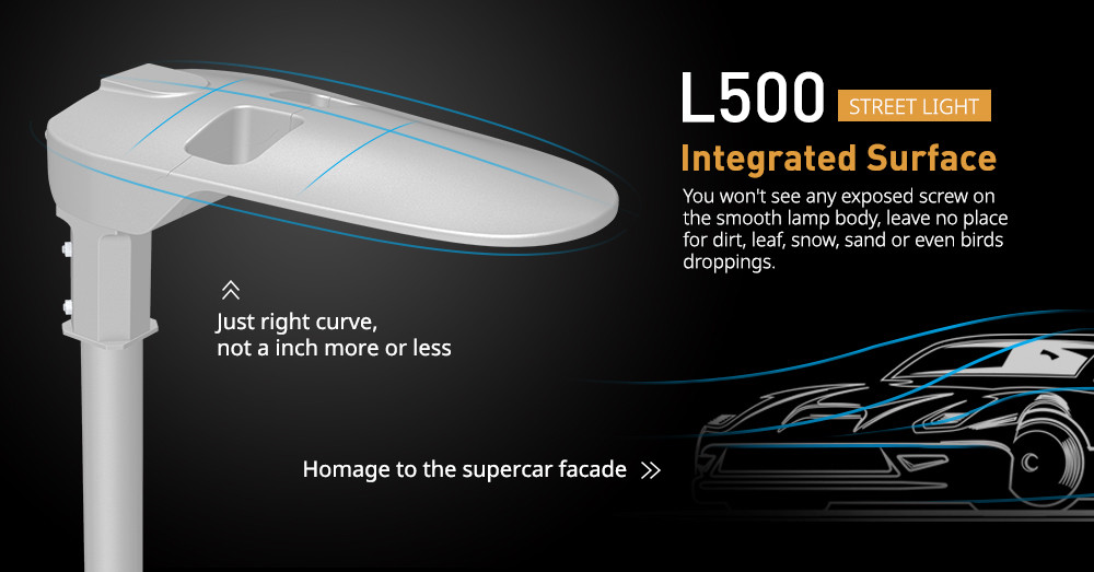 Integrated 160lm/W 150W IK10 Outdoor street led light