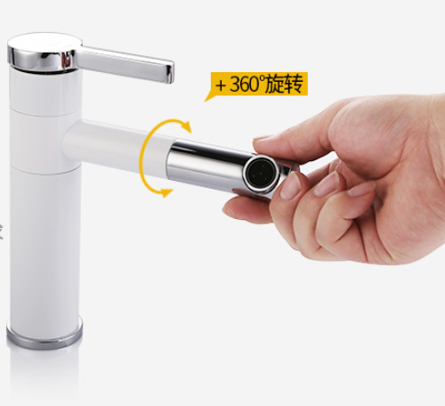 ABS Handle Chrome Pull Out Spray Tap Exposed Wall Mount