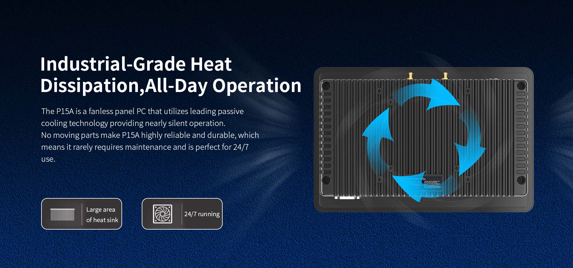 ONERugged P15A All-in-One Industrial Touchscreen PC with 1920x1080 Display Resolution