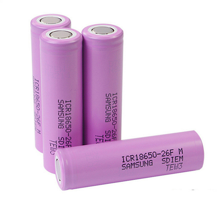 Original Brand 18650 Lithium Ion Battery Cells for Electric Motorcycle ICR18650-26FM 3.6V 2600mAh 5A