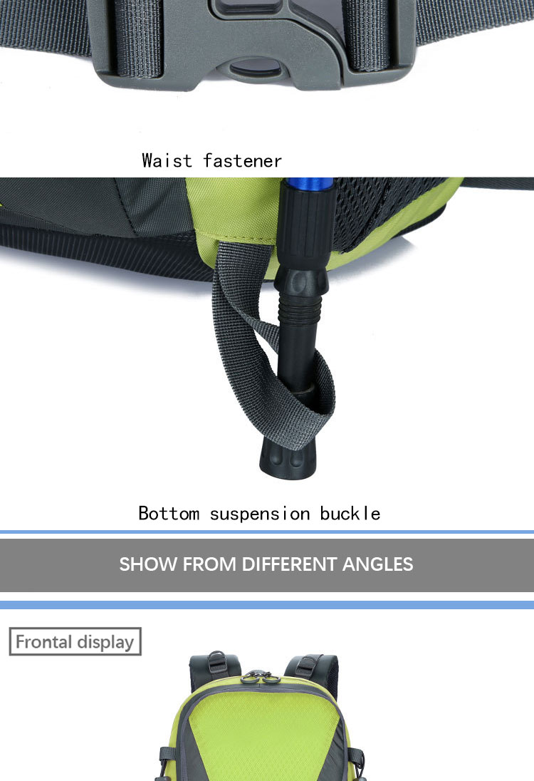 Large Capacity Outdoor Sports Backpacks , Men Women Travel Backpack Custom Logo