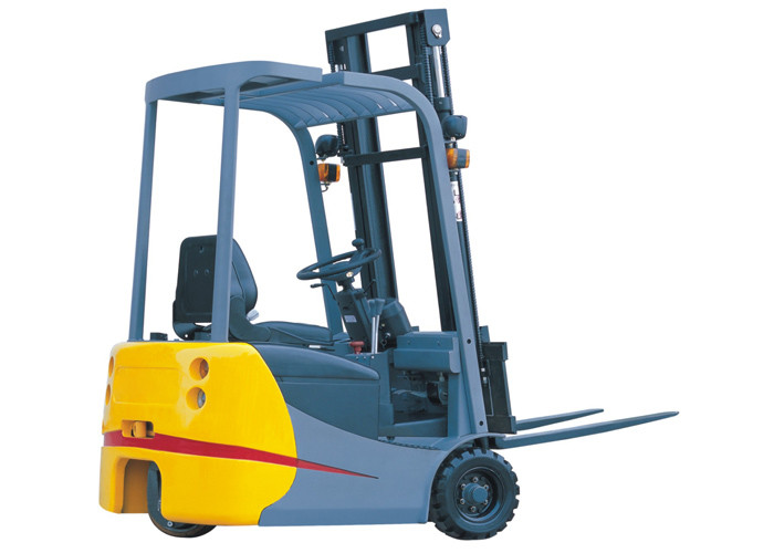 Rear Wheel Drive Warehouse Lift Truck , 1 Ton Three Wheel Electric Forklift