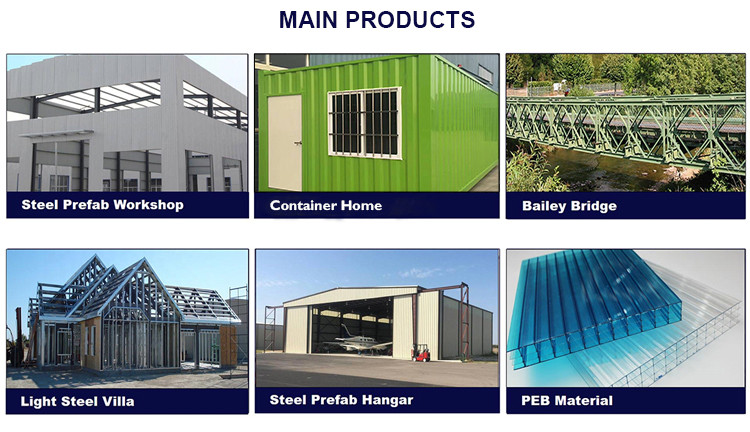 Custom ASTM Large Span Steel Structure Factory Warehouse Building Shed Hangar