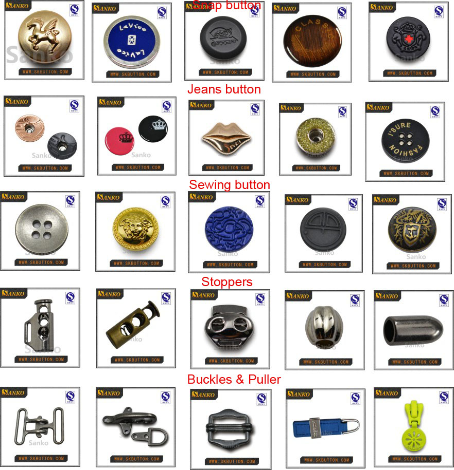 Classic simple style metal stopper for garments