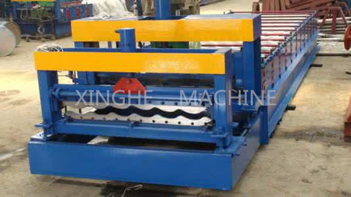 50 - 60HZ Sheet Pressing Automatic Roll Forming Machine For House Roof Panel