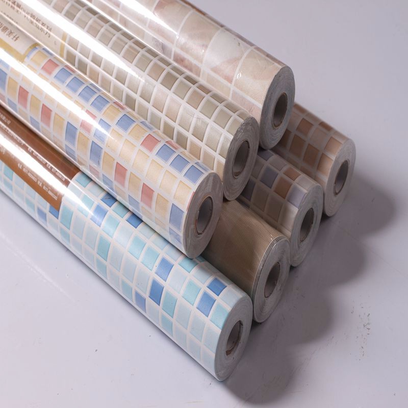 Waterproof Adhesive Wallpaper Stickers for Kitchen Countertop and Bathroom White Marble Granite Design Mildew Proof