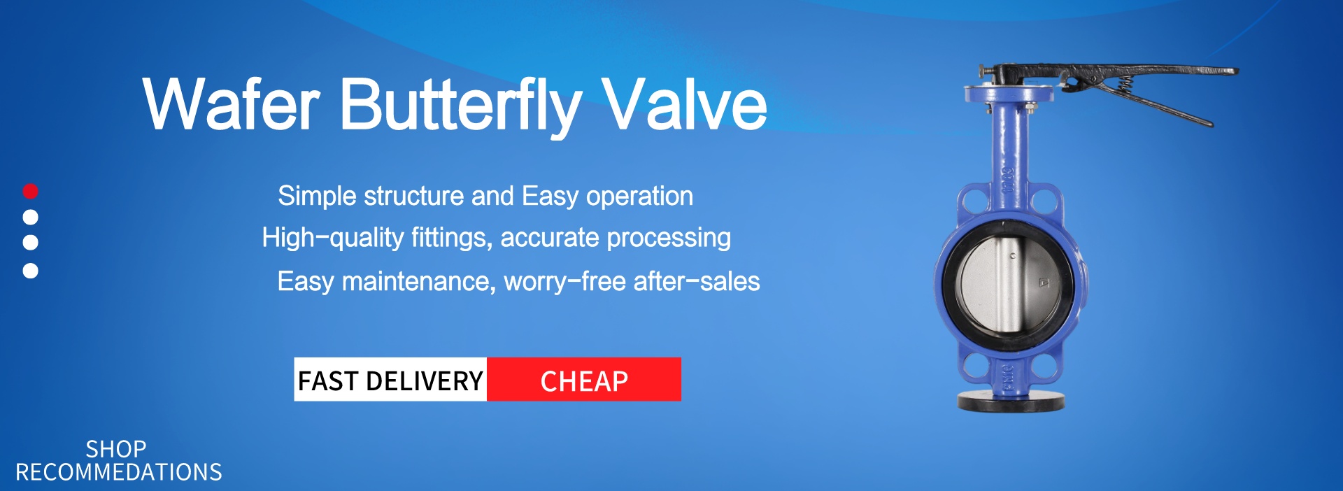 EPDM PTFE Seal Material Pneumatic Butterfly Valve for Food Sanitary Grade Ventilation