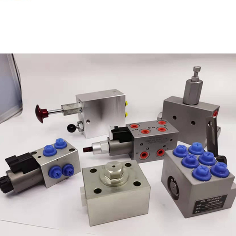 24V 6 Bank Hydraulic Valve Manifolds For Solenoid Valve Steel Block