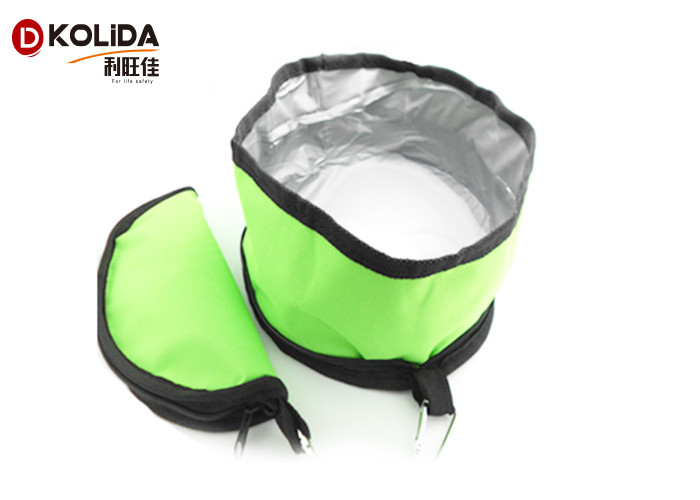 600D Waterproof Portable Folding Travel Collapsible Pet Food Bowls Dog Water Bowl