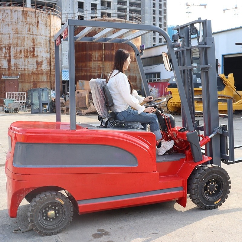 Solid Tire Electric Forklift XYZ123 With Onboard Charger / 48V Battery Voltage All Terrain Electric Forklift