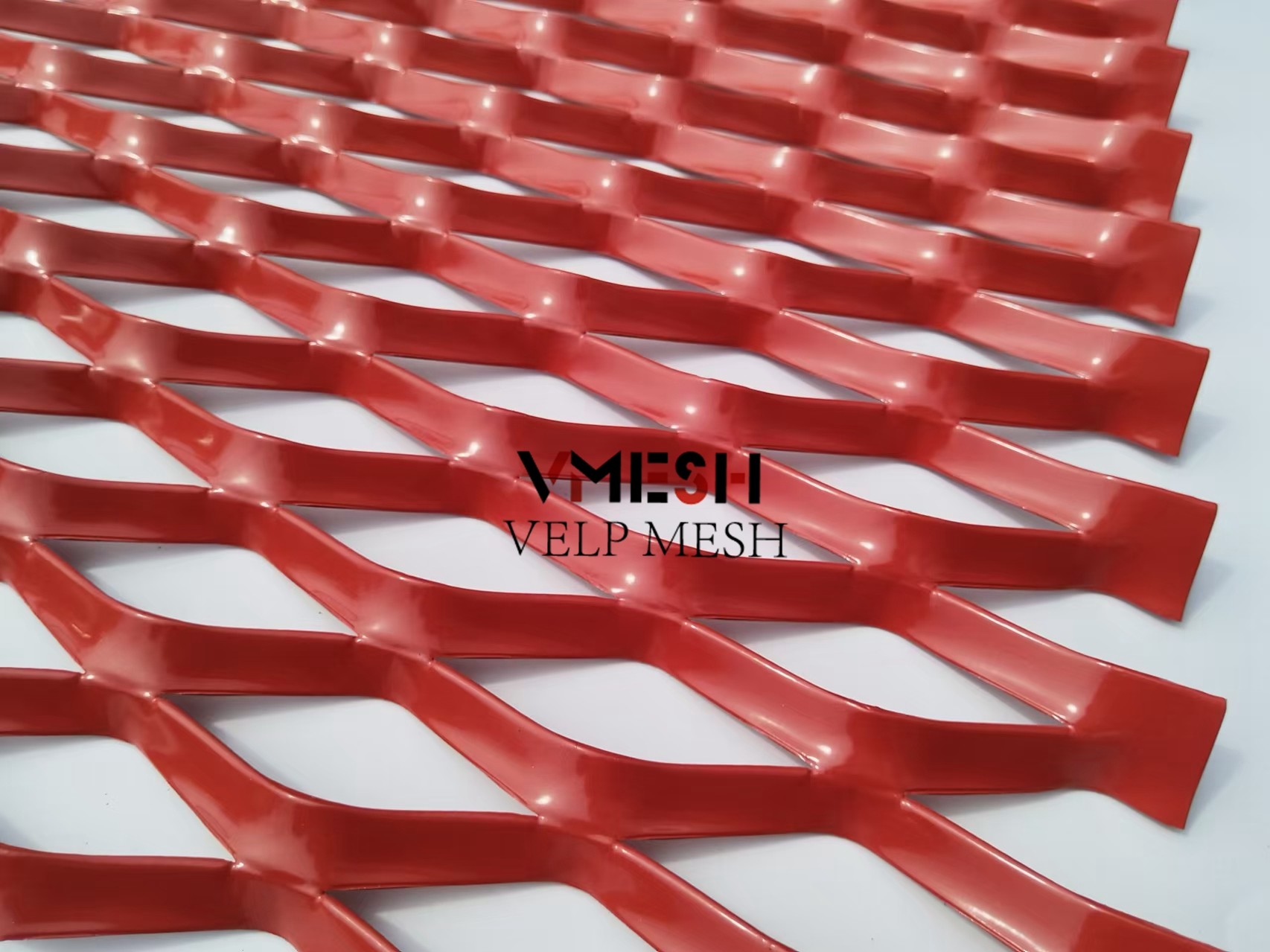 Aluminium Ceiling Cladding Wall Expanded Mesh Diamond Customized