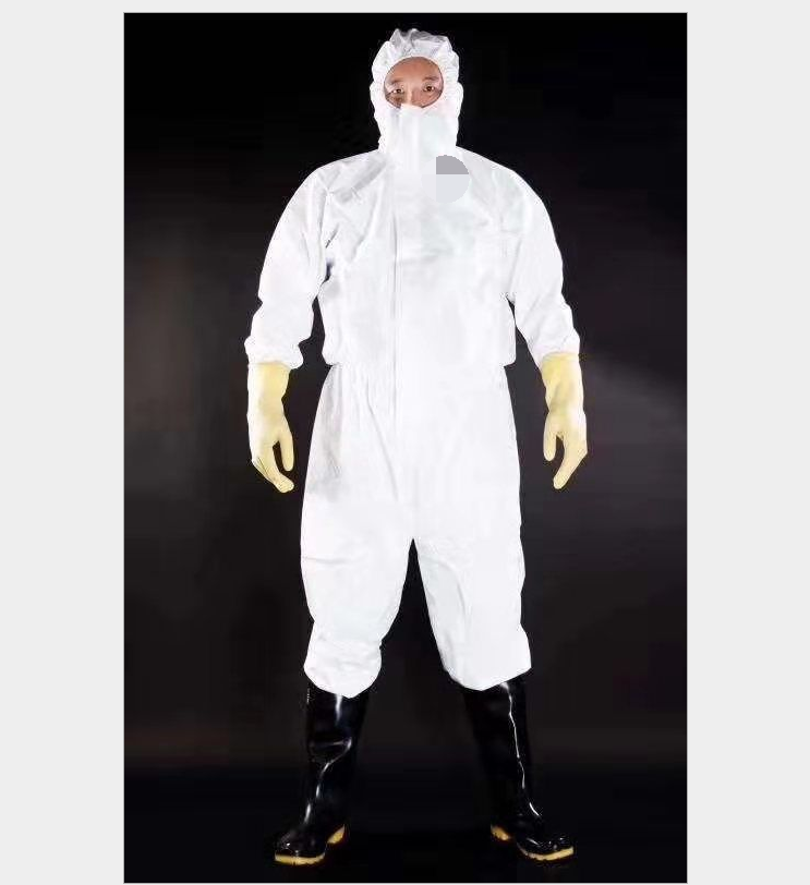 Safety Unisex Disposable Protective Suit Fluid Resistant Multi Color Available