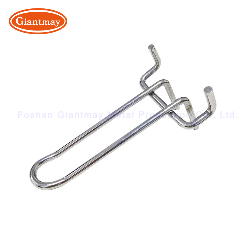 Euro Prong Peg Board Metal Display Hook Customized Logo