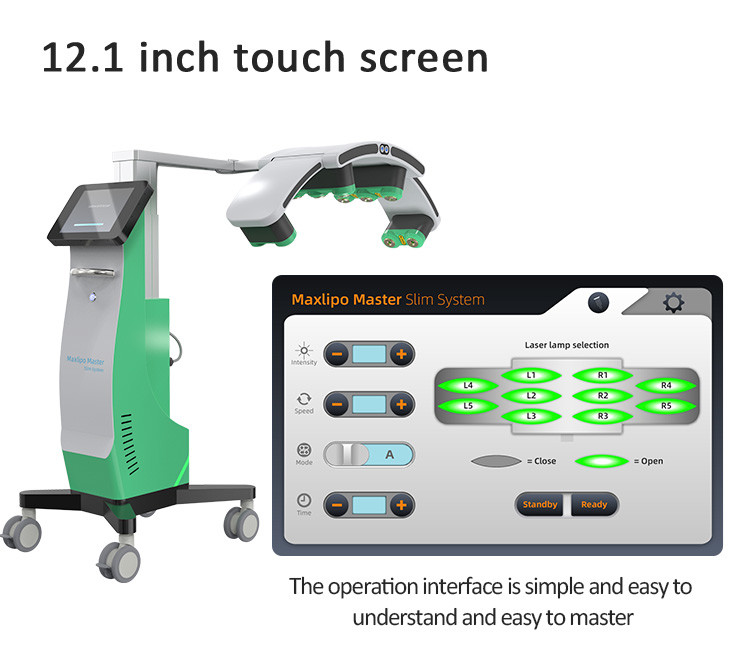 10D Maxlipo Master Laser Slimming Machine For Improves Skin Elasticity / Weight Loss