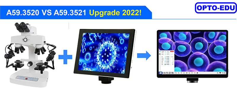 OPTO-EDU 10.5" LCD Pad lcd Forensic Comparison Microscope For School A18.1828-LCD