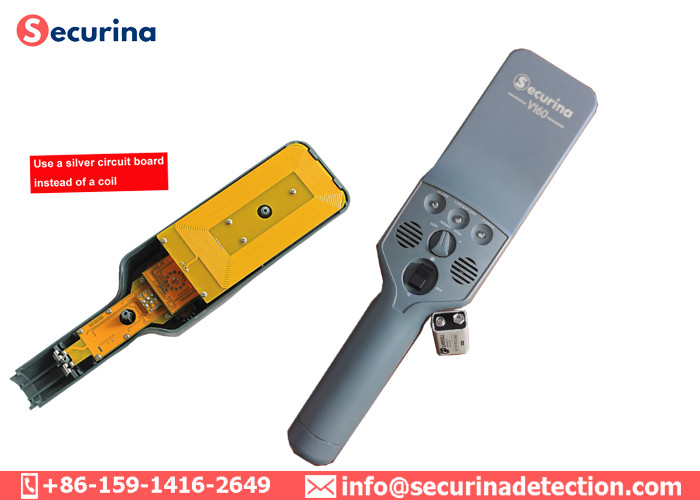 4 Levels Sensitivity Adjustable Hand Held Security Detector With Low Battery Indicator
