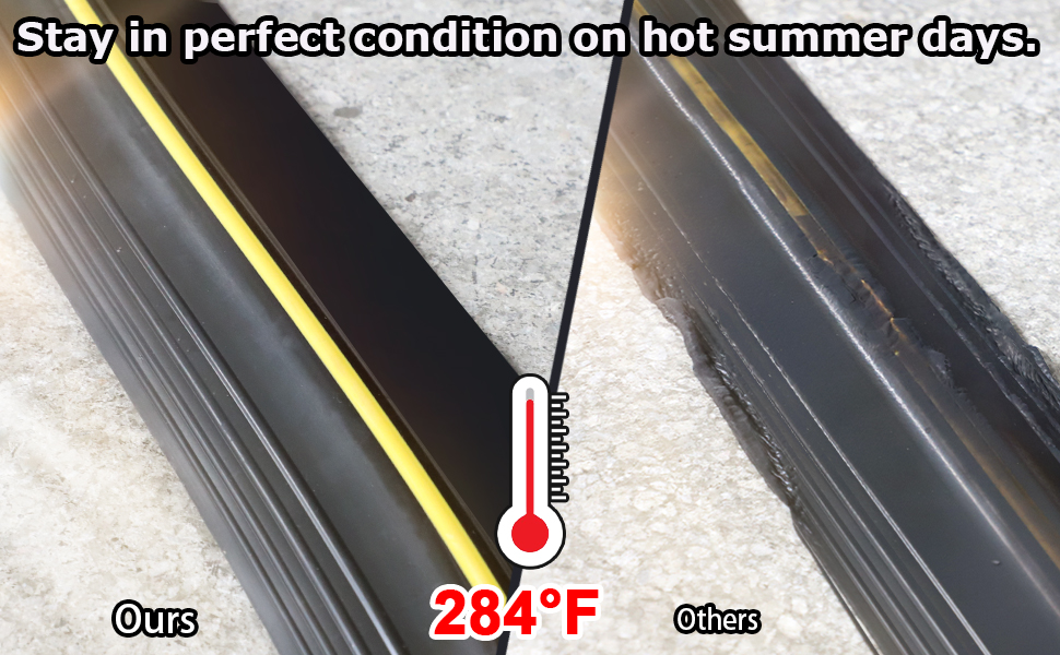 Garage Door Dual Conductive Round Rubber Bottom Bumper Seal Strip Many Sizes in Catalog