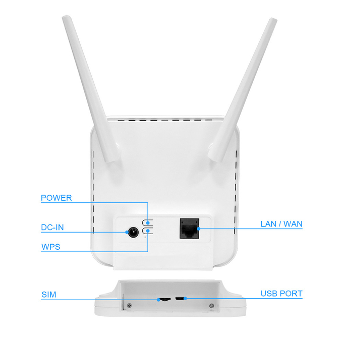 OLAX AX6 PRO 4G Mini CPE WiFi Router 4000mah Battery Power Modem TTL/ IMEI
