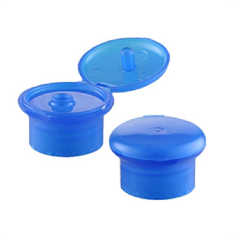 24410 Plastic Ribbed Lid Plastic Flip Top Cap with Bottle