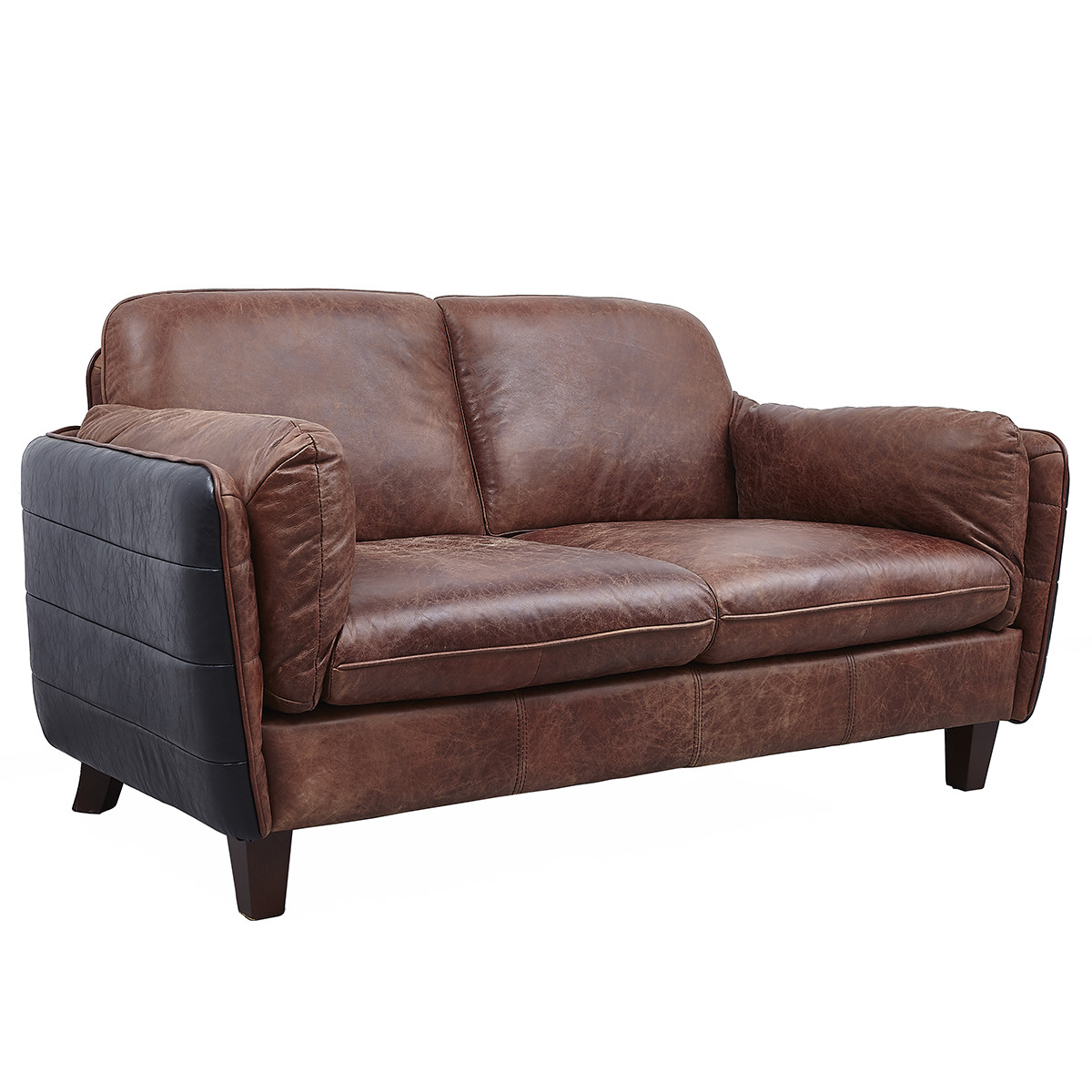 Defaico Vintage Leather Sofa Set