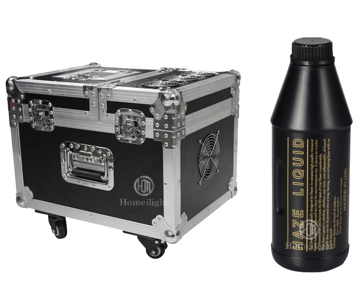 Limited Insurence 600w Dual Hazer Machine Fog Smoke Haze Machine DMX 512 with Flight Case