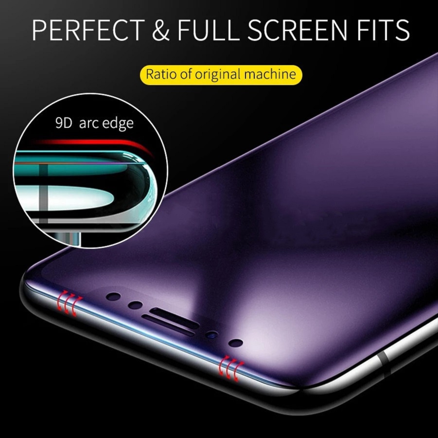 Silk AG Anti Blue 2.5D Glass Screen Protector Full Glue 9H Tempered Glass Screen Protector For IPhone