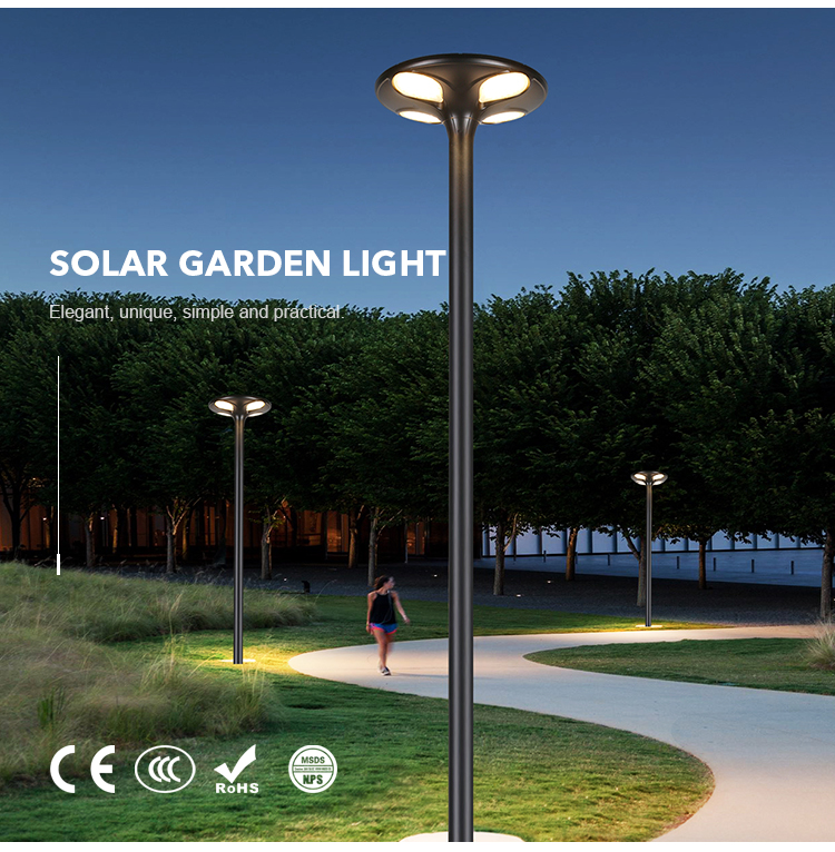 OEM ODM Fast Charging Outdoor Garden Solar Light For Street Landscape Multipurpose