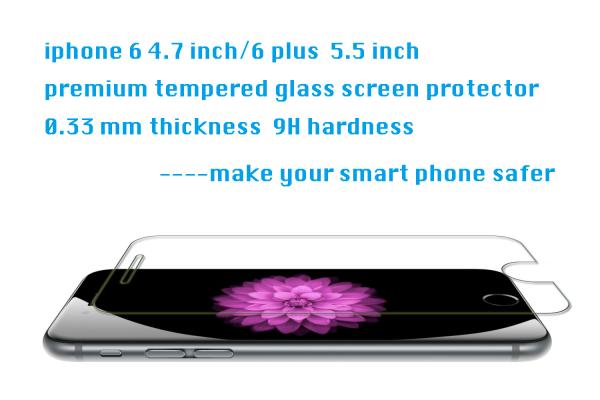 9H 0.15/0.22/0.33mm Anti-water for Guard Iphone 6 Plus Tempered Glass Screen