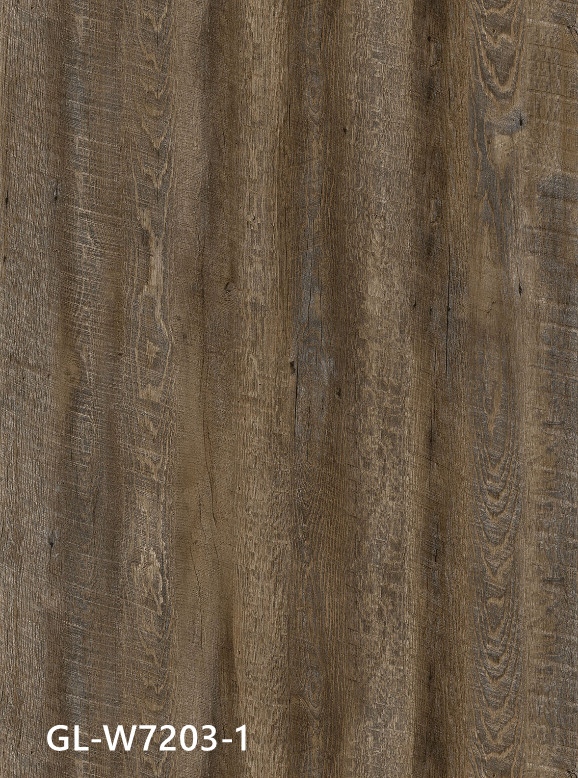 GL-W7203-1Pine Grain Stone Vinyl SPC Flooring For Coffee House Hotel